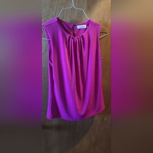 Calvin Klein deep pink sleeveless top